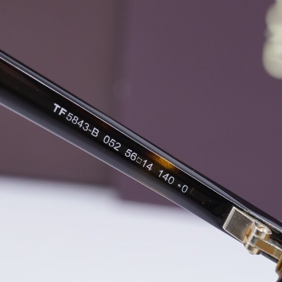 Tom Ford FT5843-B 052 Cat Eye Eyeglasses 56mm - Havana/Blue Light Block - Picture 6 of 9